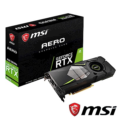 MSI微星 GeForce RTX 2070 AERO 8G 顯示卡