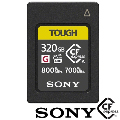 SONY CEA-G320T 320G 320GB 800MB/S CFexpress Type A TOUGH 高速記憶卡 (公司貨) 適用A7SM3 FX3