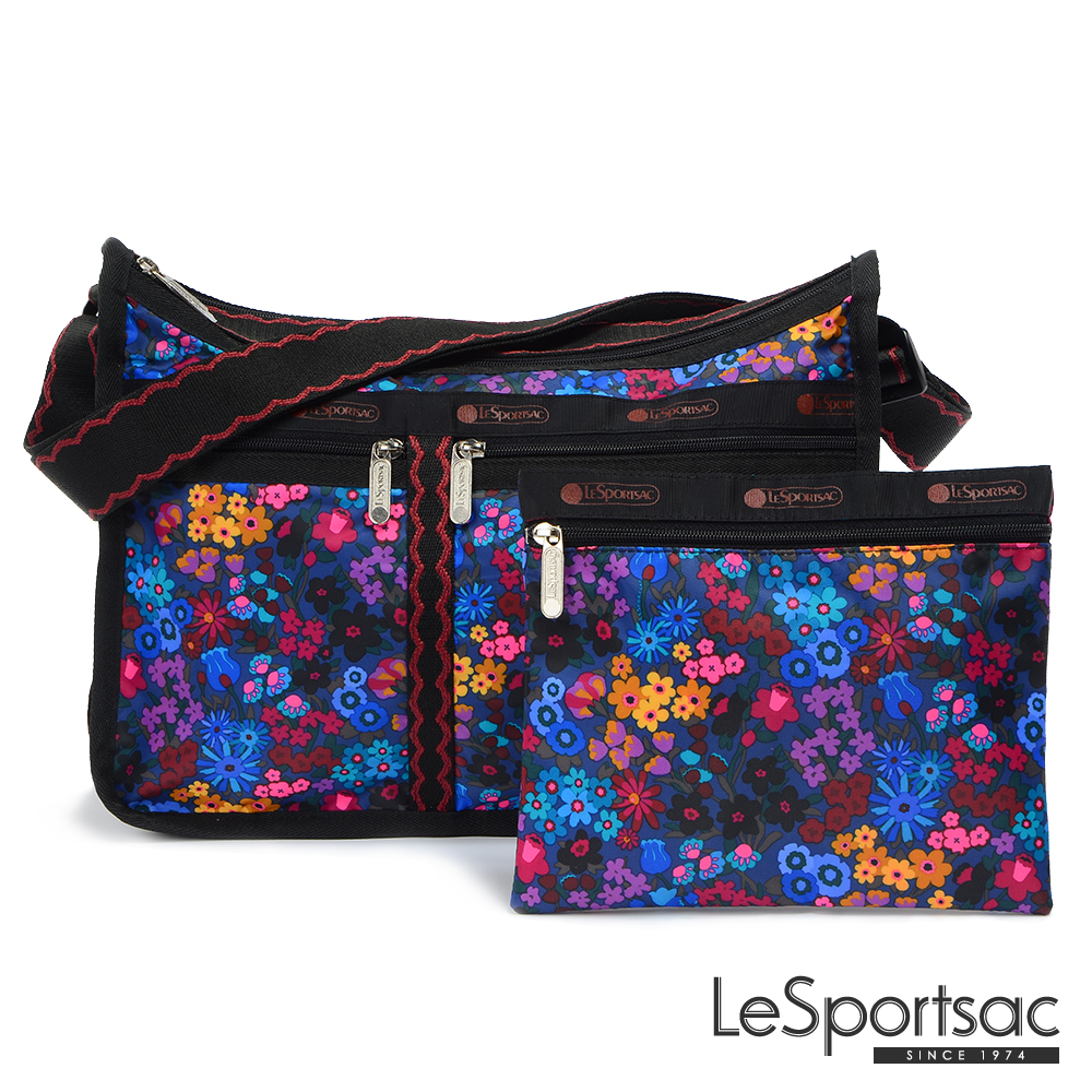 LeSportsac - Standard雙口袋A4大書包-附化妝包 (愛麗絲花園)