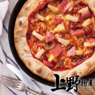 上野物產-8吋夏威夷重乳酪披薩 x16片(240g土10%/片)