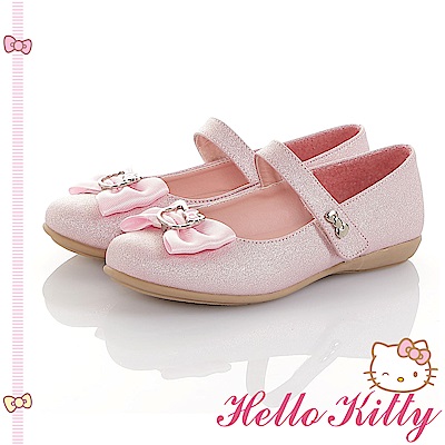 HelloKitty童鞋 傳統手工鞋蝴蝶結減壓包鞋-粉