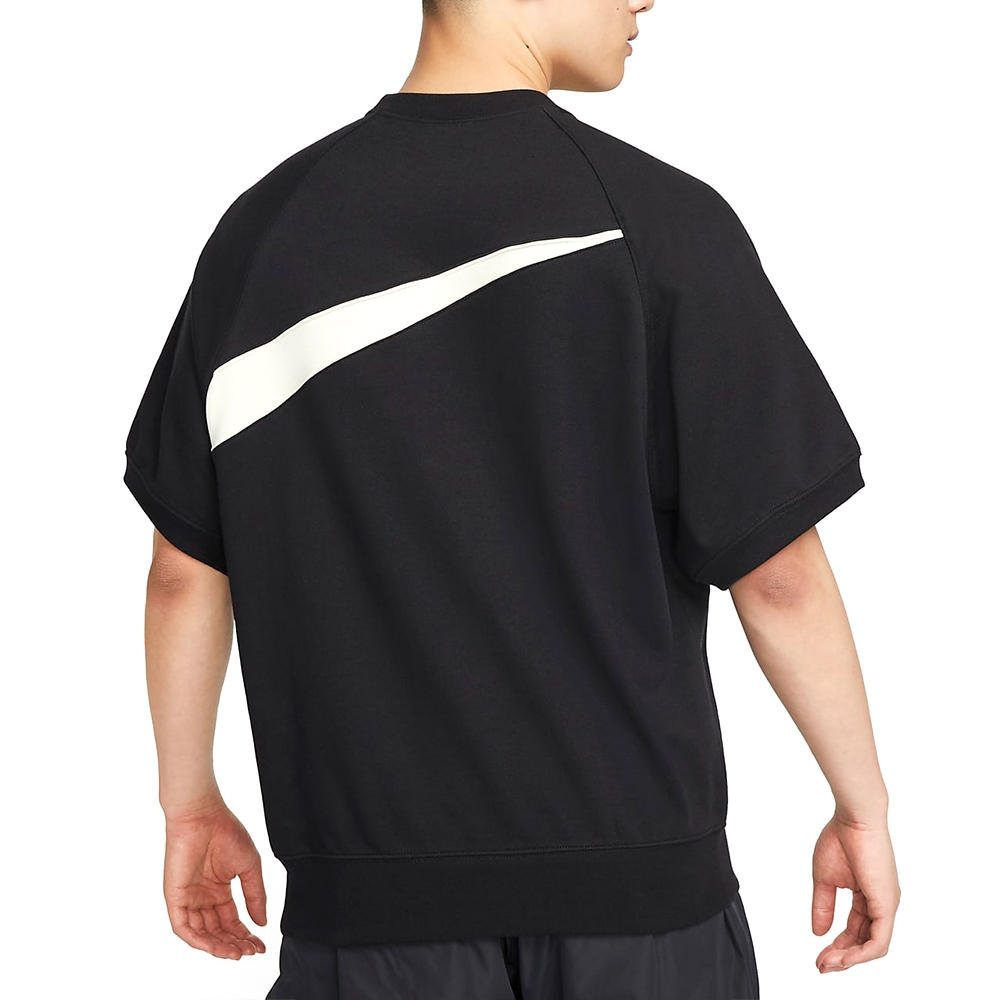 Nike AS M NK Swoosh HBR SS Top 男款黑色大勾百搭簡約短袖FB7872-010