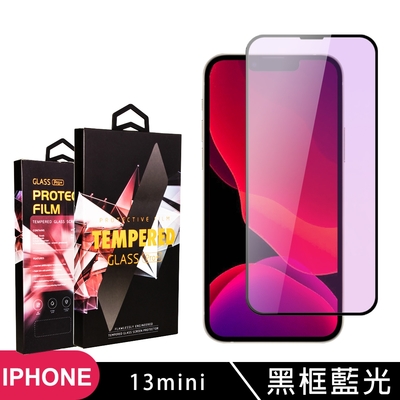 IPhone 13 MINI 高品質9D玻璃鋼化膜黑邊藍光保護貼(13MINI保護貼13MINI鋼化膜)