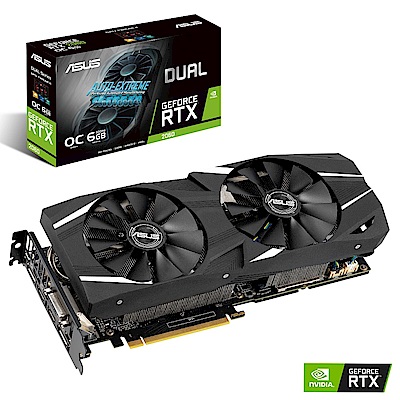 華碩 ASUS DUAL GeForce RTX™ 2060 O6G GAMING 顯示卡