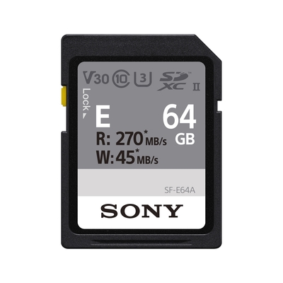 SONY SDXC U3 64GB 記憶卡 SF-E64A UHS-II V30 (公司貨)