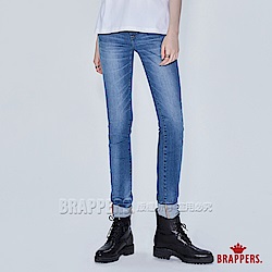 BRAPPERS 女款 美腳ROYAL系列-低腰彈性skinny窄管褲-藍