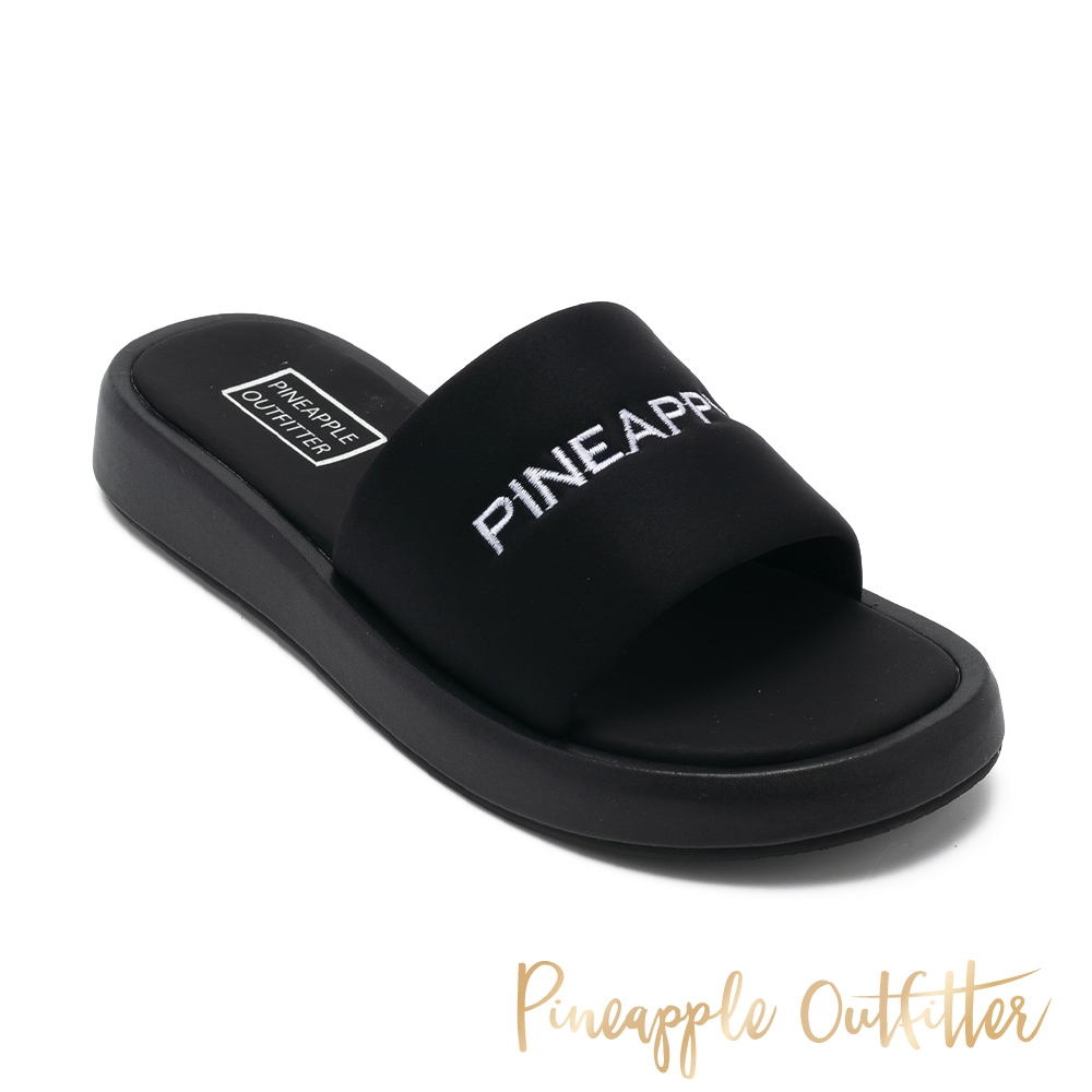 Pineapple Outfitter-RIGG 品牌布面厚底拖鞋-黑色