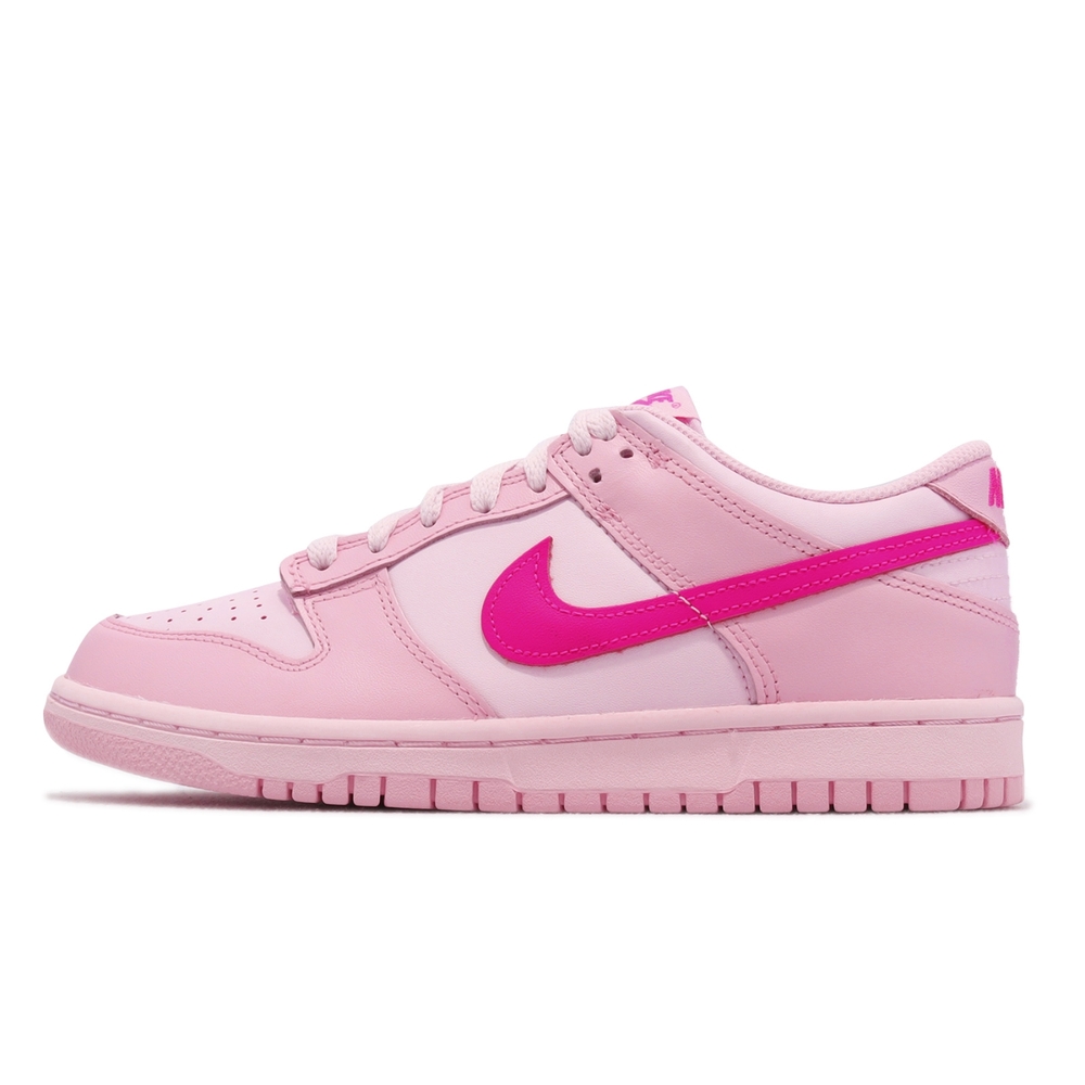 Nike 休閒鞋Dunk Low GS 大童女鞋Triple Pink 粉紅頑皮豹低筒DH9765