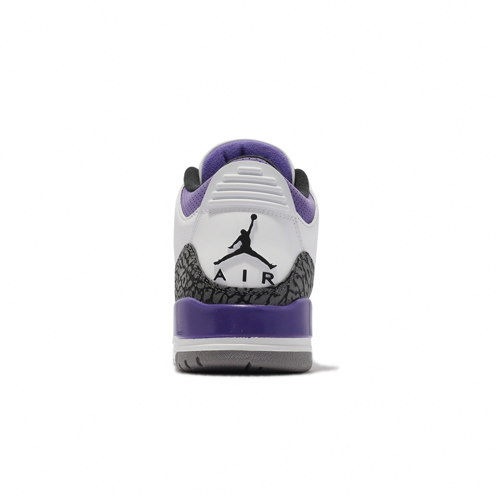 Nike Air Jordan 3代Retro 男鞋AJ3 Dark Iris 爆裂紋紫白CT8532105