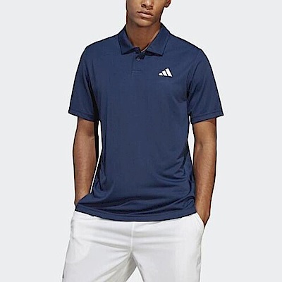 Adidas Club Polo HS3279 男 短袖上衣 POLO衫 運動 網球 休閒 吸濕 排汗 亞洲版 深藍