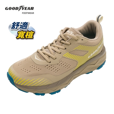 【GOODYEAR 固特異】男款寬楦越野運動鞋-棕 / GAMR33831