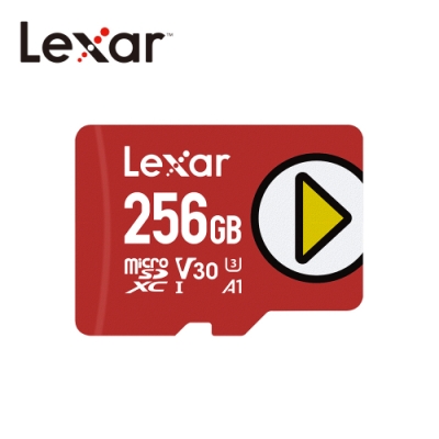 Lexar【PLAY】microSDXC UHS-I 記憶卡-256GB 台灣公司貨