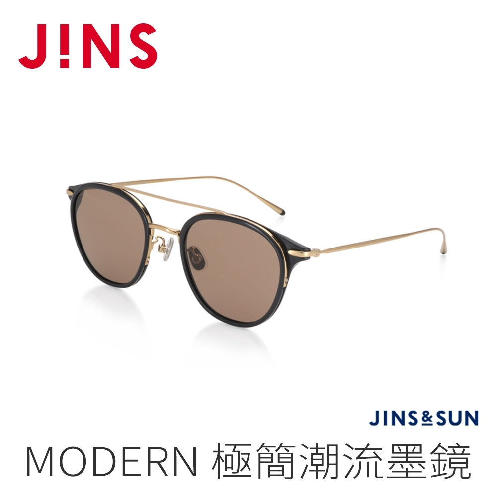 JINS&SUN MODERN 極簡潮流墨鏡(AURF21S123)經典黑