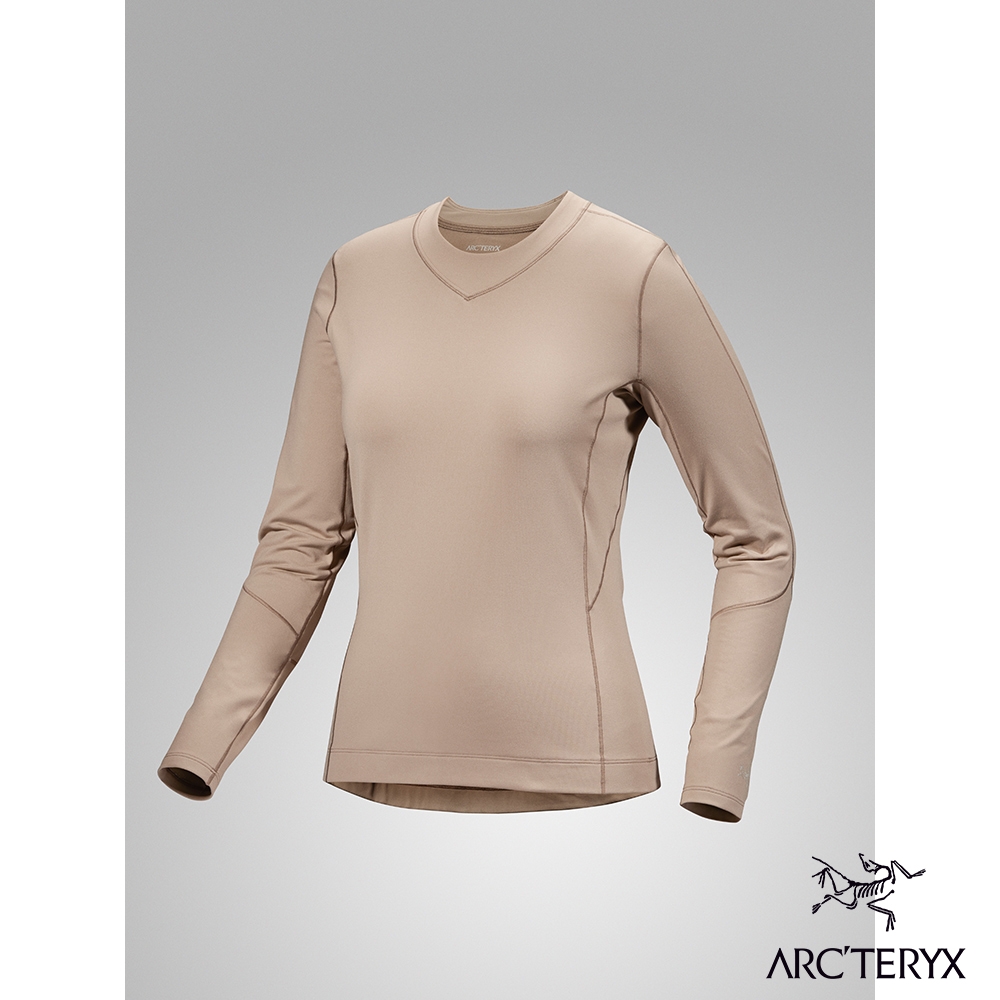 Arcteryx 始祖鳥 女 Rho 長袖圓領衫 煙燻棕