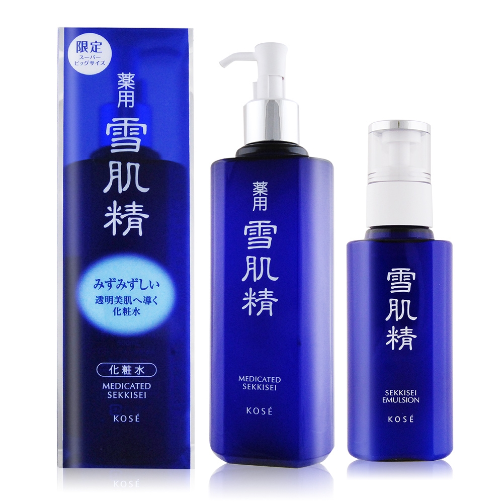 KOSE 高絲 雪肌精500ml-限量實惠瓶(按壓式壓頭)+雪肌精乳液140ml