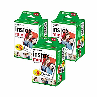 富士 instax mini 空白底片 3盒 (6入共60張)