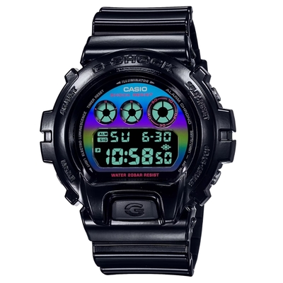 CASIO 卡西歐 G-SHOCK 電競美學 虛擬虹光 獨特三眼 數位系列 DW-6900RGB-1_50mm