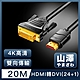 山澤 HDMI轉DVI(24+1)高解析度4K抗干擾雙向傳輸轉接線 20M product thumbnail 1