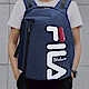 FILA 經典大LOGO後背包-牛仔藍 product thumbnail 1