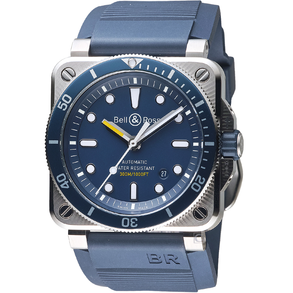 Bell & Ross DIVER 潛水機械腕錶 BR0392-D-BU-ST/SRB