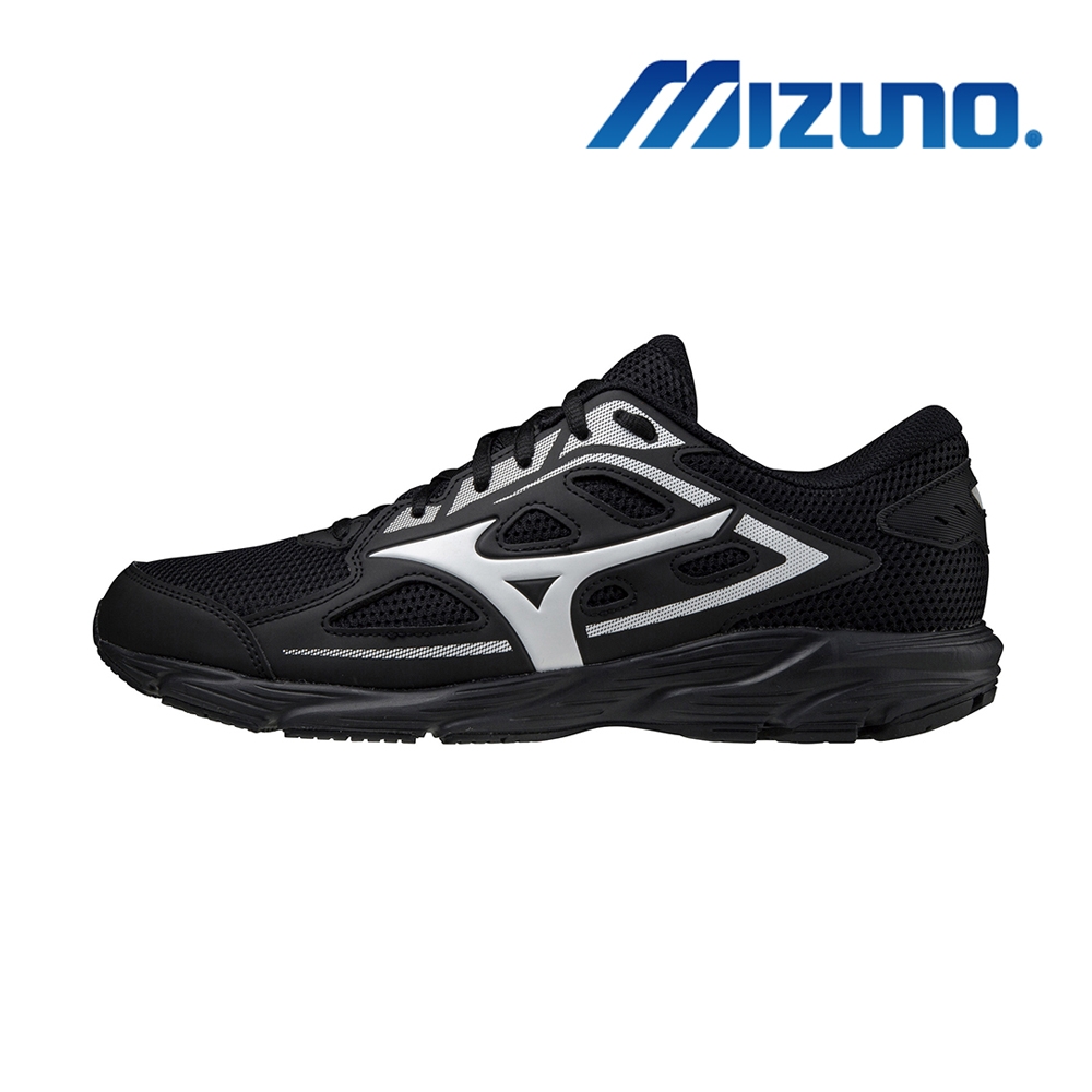 【MIZUNO 美津濃】MAXIMIZER 24 男款慢跑鞋 黑+白logo 運動 寬楦 反光(K1GA220010)