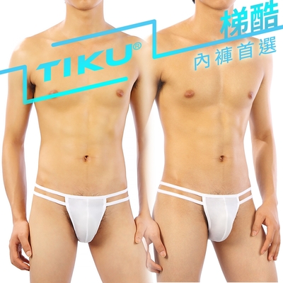 TIKU 梯酷 - 舒適型男囊袋款三角內褲 - 白色 (WP1701)