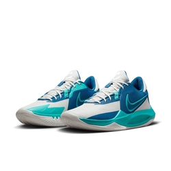 NIKE 籃球鞋 男鞋 運動鞋 包覆 緩震 PRECISION VI 藍白 DD9535-008