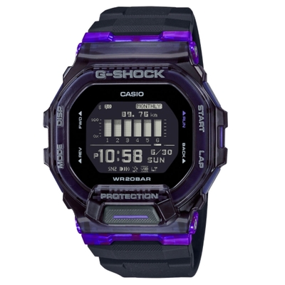 CASIO 卡西歐 G-SHOCK 藍牙連線 輕巧電子腕錶 禮物推薦 畢業禮物 49.4*45.9mm / GBD-200SM-1A6