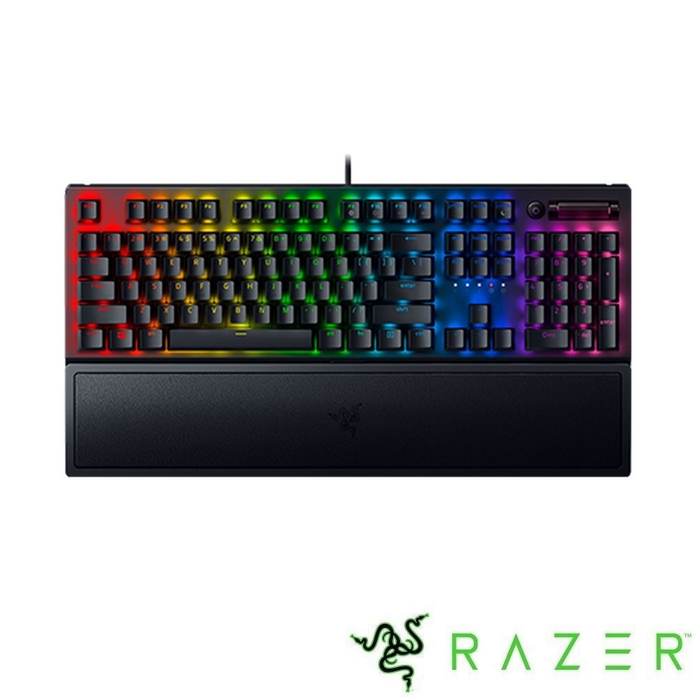 Razer 雷蛇 黑寡婦蜘幻彩版鍵盤 V3 綠軸