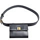 Salvatore Ferragamo 經典品牌LOGO雙面用皮帶小腰包(黑色/232323) product thumbnail 1