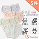 Kosmiya 50支高彈莫代爾高衩蕾絲內褲- 5件組 product thumbnail 1