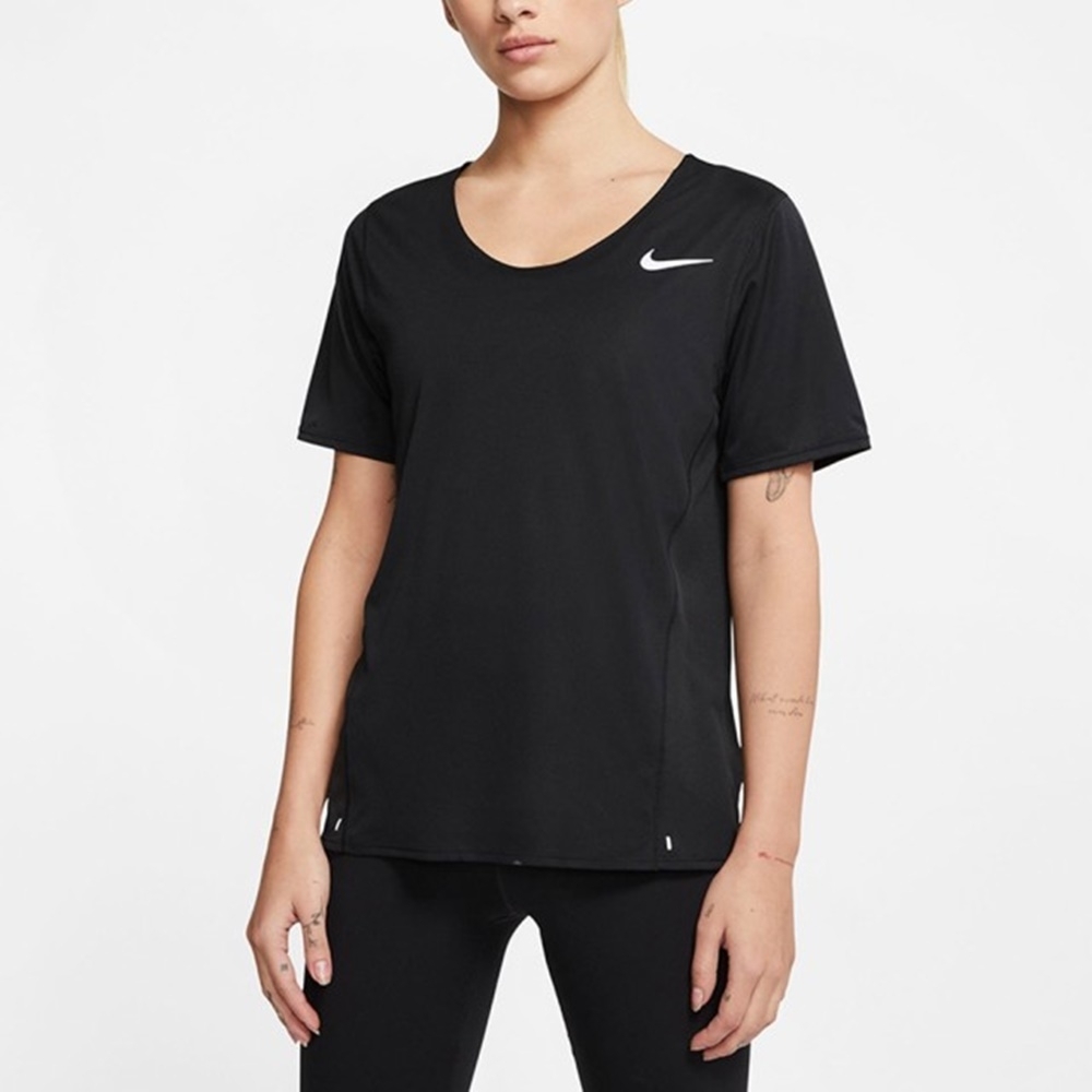 Nike CITY SLEEK TOP SS 女短袖上衣-黑-CJ9445010