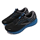 Brooks 慢跑鞋 Ghost 14 寬楦頭 男鞋 魔鬼系列 黑 藍 運動鞋 product thumbnail 1