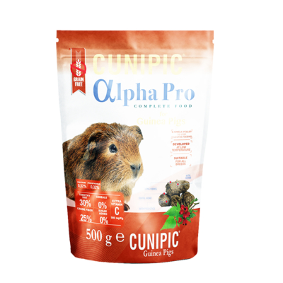 【西班牙CUNIPIC】頂級專業照護系列-無穀天竺鼠飼料500g x2包