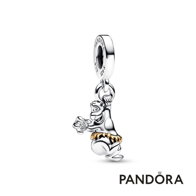 【Pandora官方直營】迪士尼 100 週年紀念《森林王子》巴魯0.009 克拉總重量實驗室製造鑽石造型吊飾