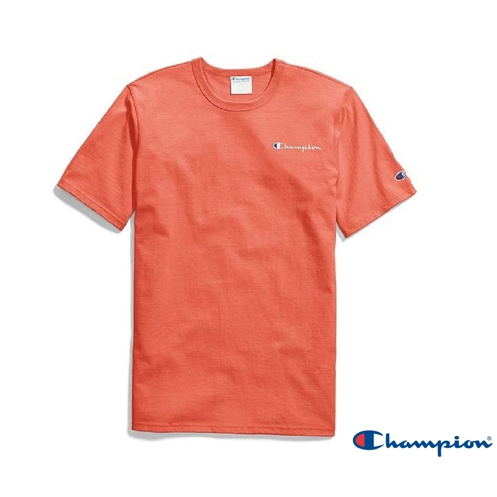 Champion Life草寫Logo短T 粉橘