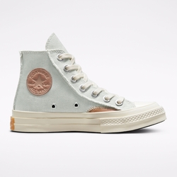 CONVERSE CHUCK 70 HI 高筒 休閒鞋 女鞋 拼接 淺藍色 572611C