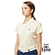 【Lynx Golf】女款吸溼排汗機能高爾夫立可拍照片圖樣造型Lynx繡花短袖POLO衫/高爾夫球衫-白色 product thumbnail 2