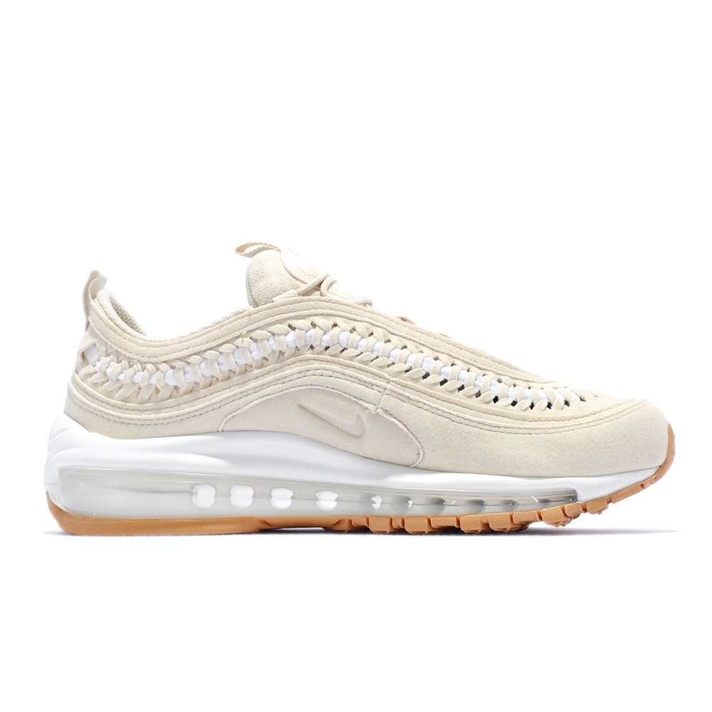 Nike 休閒鞋Air Max 97 LX 運動女鞋氣墊避震編織造型球鞋穿搭米白白