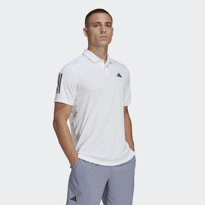 ADIDAS CLUB 3STR POLO 男短袖POLO-白-HS3268