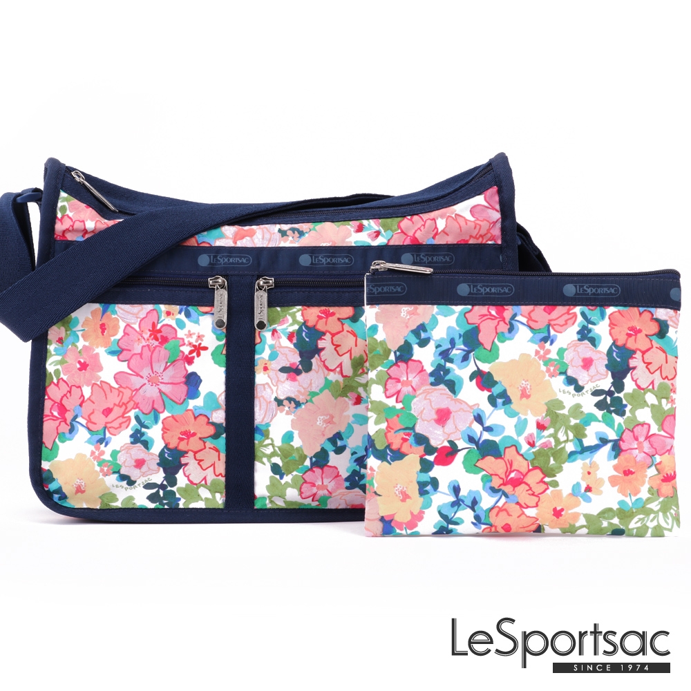 LeSportsac - Standard 雙口袋A4大書包-附化妝包 (多彩花園)