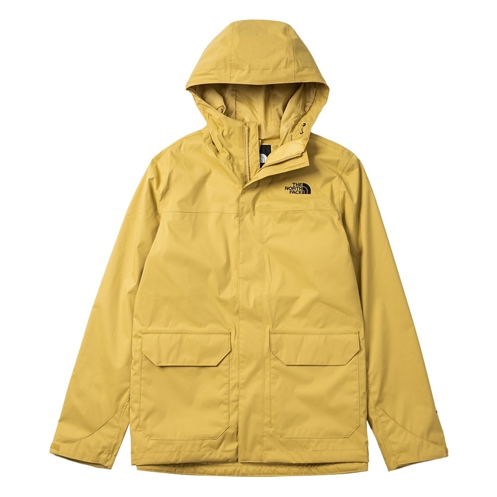The North Face M MFO LIFESTYLE ZIP-IN JACKET - AP 男 防水透氣連帽衝鋒衣-黃色-NF0A4NEDZSF