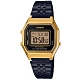 CASIO 卡西歐 復古方形計時電子錶-黑x金 LA680WEGB-1A product thumbnail 1