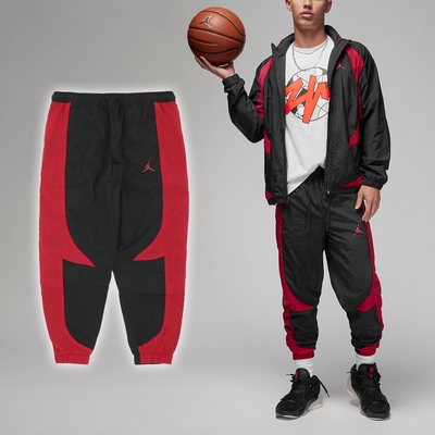 nike 長褲 jordan sport jam pants 男款 紅 拉鍊口袋 運動褲 喬丹 抽繩 縮口 dx9374-013