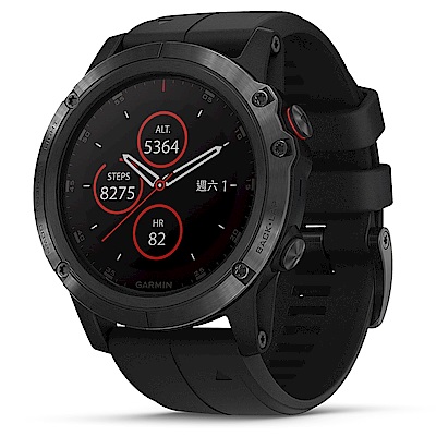 GARMIN fenix 5X Plus 行動支付音樂GPS複合式心率腕錶