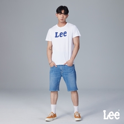 Lee 男款 902 牛仔短褲 中淺藍洗水