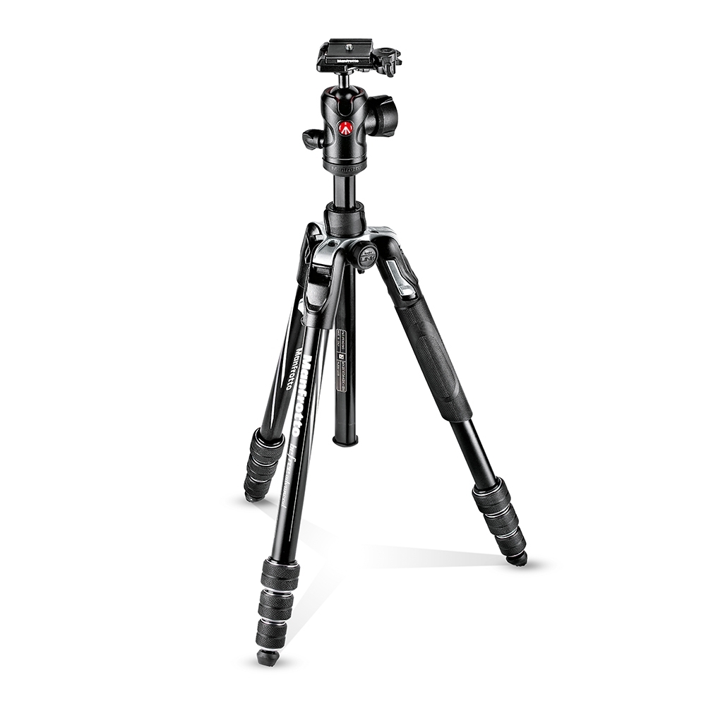 Manfrotto MKBFRTA4-BH ADV 腳架雲台套組(旋鈕)-黑色 MKBFRTA4BK-BH