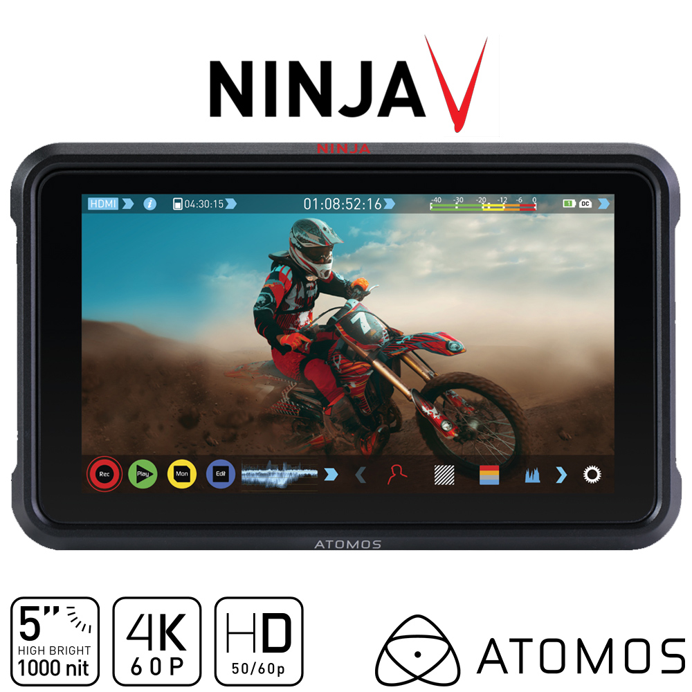 澳洲 ATOMOS Ninja V 監視記錄器 4K 5.2吋 ATOMNJAV01