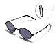 CARIN 復古歐美個性 細橢圓框型 太陽眼鏡 NewJeans代言/黑#LILY C1 product thumbnail 1