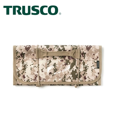 【Trusco】數位迷彩-沙漠色系捲筒式工具收納包-附套筒收納座(TTR-670-DM)